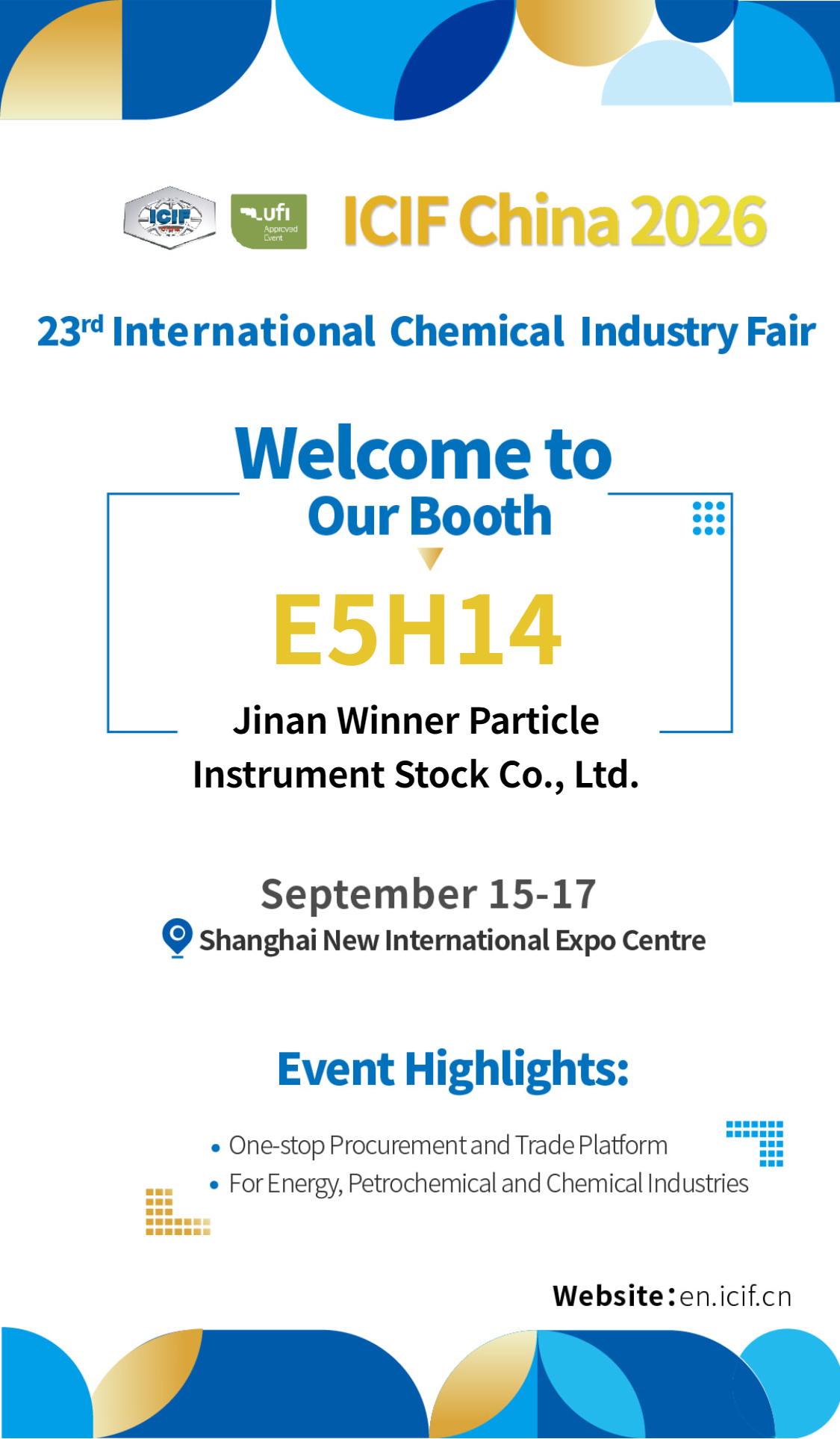 Jinan Winner at ICIF China 2026: Particle Size Analysis Solutions for Chemical Powders
